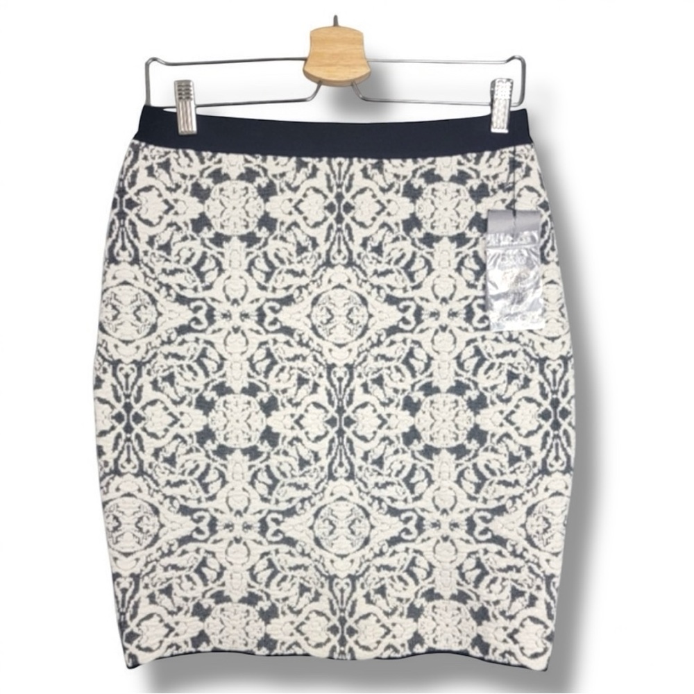 Etcetera Black and White Mini Pencil Skirt Night Out